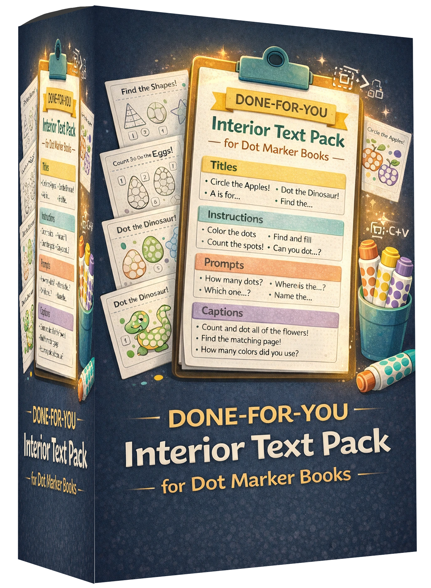 DFY Interior Text Pack for Dot Marker Books